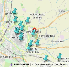 Mappa Via Mafalda Favero, 44123 Ferrara FE, Italia (2.13438)