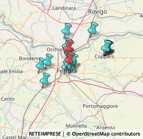 Mappa Via Mafalda Favero, 44123 Ferrara FE, Italia (9.71105)