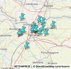 Mappa Via Mafalda Favero, 44123 Ferrara FE, Italia (8.9025)