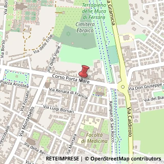 Mappa Corso Porta Mare, 68, 44121 Ferrara, Ferrara (Emilia Romagna)