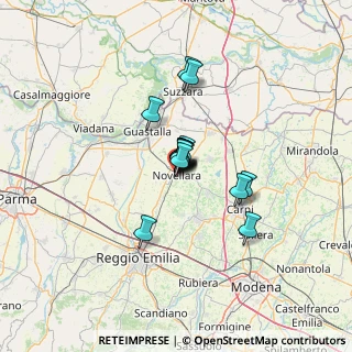 Mappa Via Benedetto Croce, 42017 Novellara RE, Italia (7.30533)