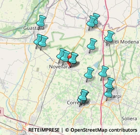 Mappa Via P. Nehru, 42012 Campagnola Emilia RE, Italia (6.99778)