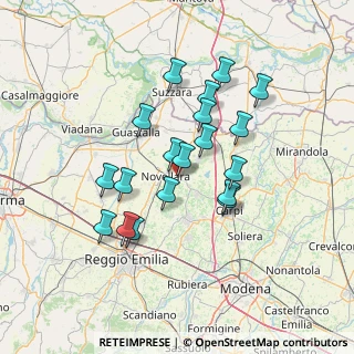 Mappa Via P. Nehru, 42012 Campagnola Emilia RE, Italia (12.28474)