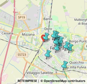 Mappa Via San Giacomo, 44122 Ferrara FE, Italia (1.47583)