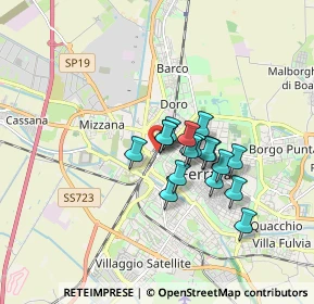 Mappa Via San Giacomo, 44122 Ferrara FE, Italia (1.19706)