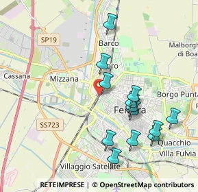 Mappa Via San Giacomo, 44122 Ferrara FE, Italia (1.96692)