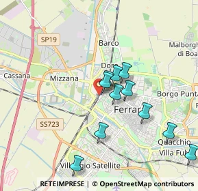 Mappa Via San Giacomo, 44122 Ferrara FE, Italia (1.71364)