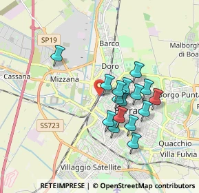 Mappa Via San Giacomo, 44122 Ferrara FE, Italia (1.4575)
