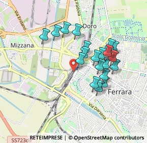 Mappa Via San Giacomo, 44122 Ferrara FE, Italia (0.793)