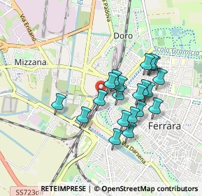 Mappa Via San Giacomo, 44122 Ferrara FE, Italia (0.741)