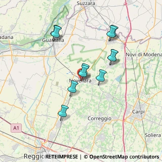 Mappa Via Papà Cervi, 42017 Novellara RE, Italia (6.71)