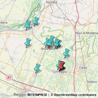 Mappa Via Rosa Luxemburg, 42010 Rio Saliceto RE, Italia (6.22529)