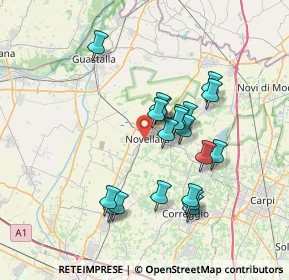 Mappa 42017 Novellara RE, Italia (6.423)