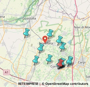 Mappa 42017 Novellara RE, Italia (8.25067)