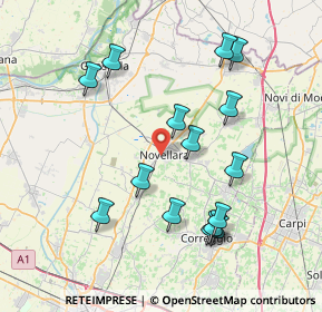 Mappa 42017 Novellara RE, Italia (7.94733)