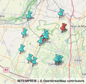 Mappa 42017 Novellara RE, Italia (7.40643)