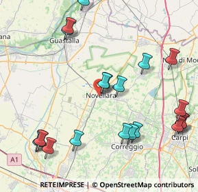 Mappa 42017 Novellara RE, Italia (10.067)