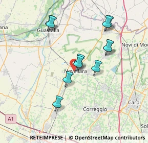 Mappa 42017 Novellara RE, Italia (6.84636)