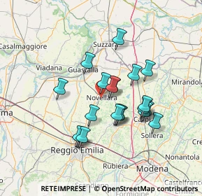 Mappa 42017 Novellara RE, Italia (11.842)