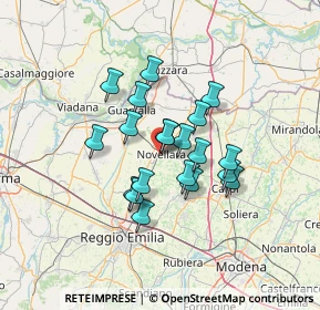 Mappa 42017 Novellara RE, Italia (10.136)