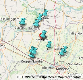 Mappa Via Benigno Zaccagnini, 42017 Novellara RE, Italia (12.40563)