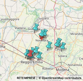 Mappa 42017 Novellara RE, Italia (12.892)