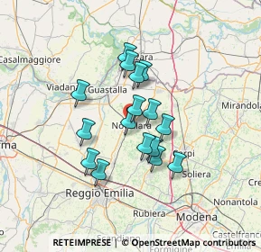 Mappa 42017 Novellara RE, Italia (10.4025)