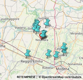 Mappa 42017 Novellara RE, Italia (10.24533)