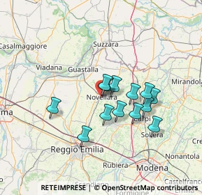 Mappa 42017 Novellara RE, Italia (10.87846)