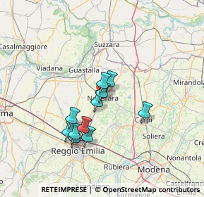 Mappa 42017 Novellara RE, Italia (11.07364)