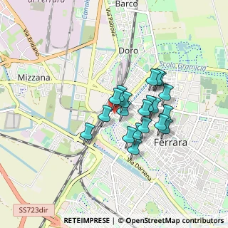 Mappa Piazzale della Castellina, 44122 Ferrara FE, Italia (0.6475)