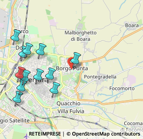 Mappa Via Maria Bellonci, 44123 Ferrara FE, Italia (2.43167)