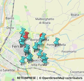 Mappa Via Maria Waldmann Massari, 44123 Ferrara FE, Italia (1.8425)