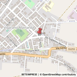 Mappa Piazza della repubblica 17, 44049 Vigarano Mainarda, Ferrara (Emilia Romagna)