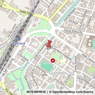 Mappa Via ortigara 14, 44100 Ferrara, Ferrara (Emilia Romagna)