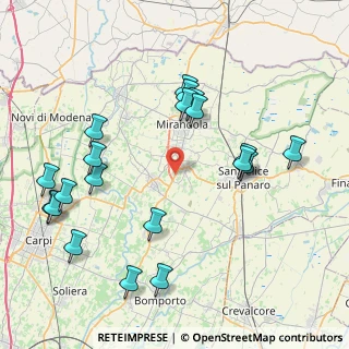 Mappa Via Abetone Brennero, 41036 Medolla MO, Italia (9.195)