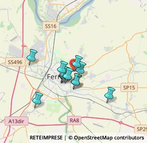 Mappa Via Giovanni XXIII, 44123 Ferrara FE, Italia (2.37417)