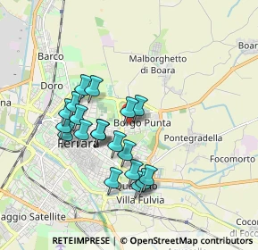 Mappa Via Giovanni XXIII, 44123 Ferrara FE, Italia (1.5855)