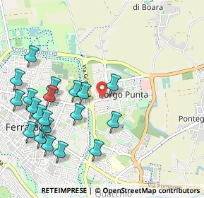 Mappa Via Giovanni XXIII, 44123 Ferrara FE, Italia (1.206)