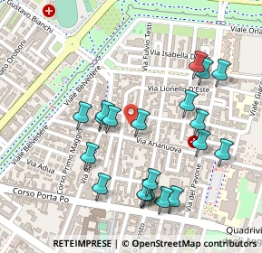 Mappa Via Arianuova, 44121 Ferrara FE, Italia (0.2525)