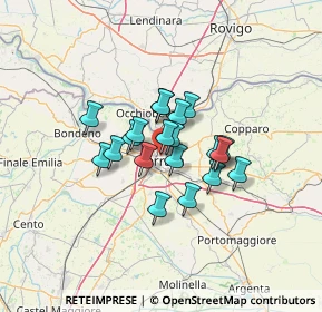 Mappa Via Arianuova, 44121 Ferrara FE, Italia (8.6865)