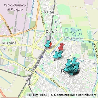 Mappa Via Maria Guidoboni, 44122 Ferrara FE, Italia (1.2685)