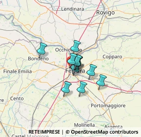 Mappa Via Pontida, 44122 Ferrara FE, Italia (7.06333)