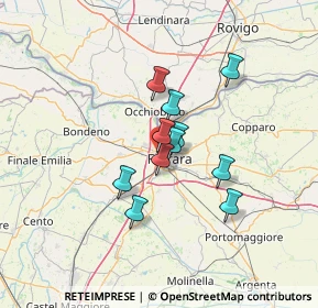 Mappa Via Luigi Turchi, 44122 Ferrara FE, Italia (9.54545)