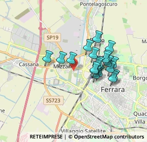 Mappa Via Luigi Turchi, 44122 Ferrara FE, Italia (1.426)