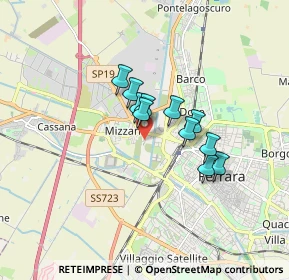 Mappa Via Pontida, 44122 Ferrara FE, Italia (1.14636)