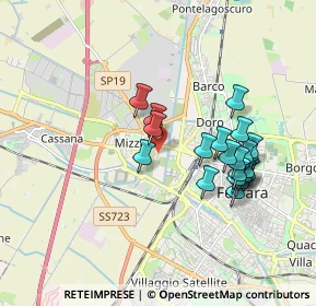 Mappa Via Luigi Turchi, 44122 Ferrara FE, Italia (1.692)