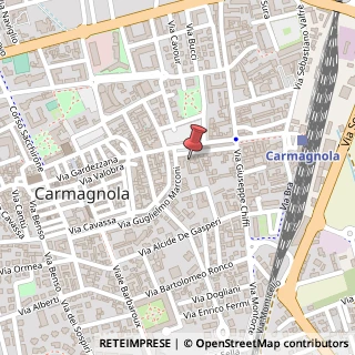 Mappa Piazza Martiri, 22, 10022 Carmagnola, Torino (Piemonte)