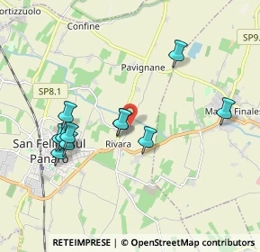 Mappa Via Scala, 41038 San felice sul Panaro MO, Italia (1.85091)