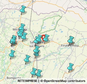 Mappa Via Scala, 41038 San felice sul Panaro MO, Italia (9.2385)